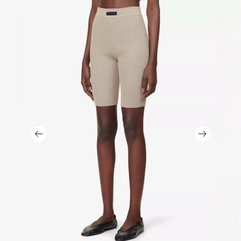 Fear of God ESSENTIALS SS23 knit ribbed bike sport short, color: Seal | M, NWOT - Picture 4 of 12